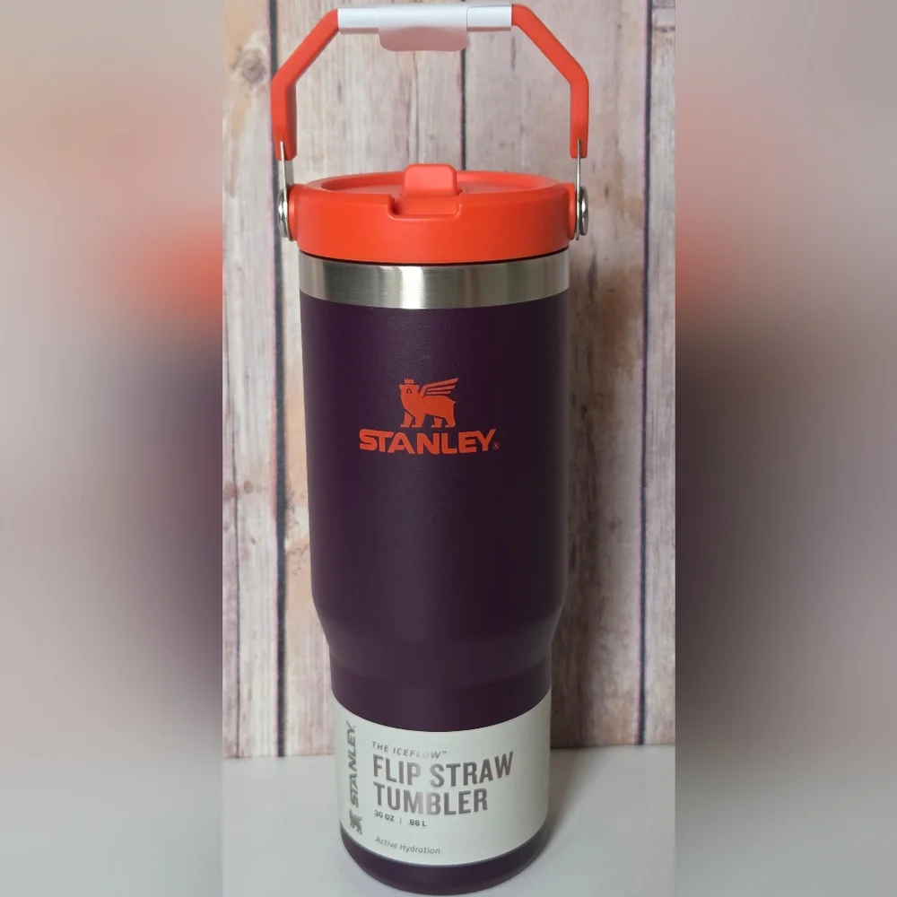 Stanley Purple & Orange Flip Straw 30oz Tumbler NWT - Picture 11 of 11